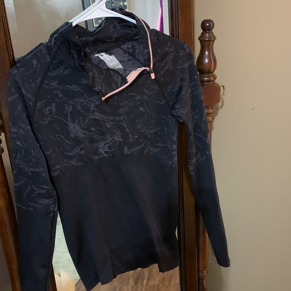 Fabletics Black And Pink Active Pullover - image 1